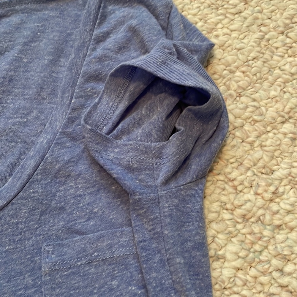 J. Crew blue short sleeve tee shirt top - Picture 7 of 8